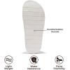 imageProject Cloud Genuine Leather Memory Foam Womens Sandals  Stylish and Comfortable Double Strap Slip In Slides for Women  Perfect Summer Sandals for Women 2025 SleekWhite