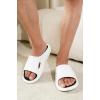 imageProject Cloud Mens Sandals  Lightweight and Flexible EVA Slippers for Men ampamp Women with Ultra Bouncy Latex Insole  Comfortable Water Resistant Womens Sandals ampamp Men Footwear DeanWhite