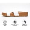 imageProject Cloud Slide Sandals Women Footwear with Memory Foam Insole  Lightweight Twostrap and NonSlip Vegan Leather Platform Slides  Summer Sandals for Women 2025 HILLTOPOffwhite