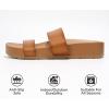 imageProject Cloud Slide Sandals Women Footwear with Memory Foam Insole  Lightweight Twostrap and NonSlip Vegan Leather Platform Slides  Summer Sandals for Women 2025 HILLTOPWhiskey