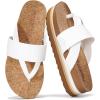 imageProject Cloud Fashion Womens Sandals  Memory Foam Insole and Comfortable Platform Sandals for Women 2025  Lightweight and Nonslip Perfect Beach Slides RaftOffwhite