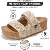 imageProject Cloud Platform Sandals Women Footwear  Genuine Leather Beach Summer Wedges with Comfortable Memory Foam Insole  Non Slip ampamp Lightweight Wedge Sandals for Women 2025 PismoNatural Crochet