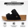 imageProject Cloud Platform Sandals Women Footwear  Genuine Leather Beach Summer Wedges with Comfortable Memory Foam Insole  Non Slip ampamp Lightweight Wedge Sandals for Women 2025 PismoBlack Crochet