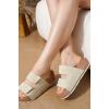 imageProject Cloud Platform Sandals Women Footwear  Genuine Leather Beach Summer Wedges with Comfortable Memory Foam Insole  Non Slip ampamp Lightweight Wedge Sandals for Women 2025 PismoBirch