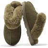 imageProject Cloud House Slippers for Women  Genuine Leather ampamp Natural Fur Lining Fluffy Slippers  Cozy Memory Foam Womens Shoes HedyOlive