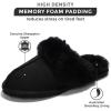 imageProject Cloud 100 Australian Sheepskin Scuff Slippers for Women  Genuine Shearling Memory Foam Slides for Women mules for women  NonSlip Womens Slippers LynseyBlack