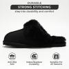imageProject Cloud 100 Australian Sheepskin Scuff Slippers for Women  Genuine Shearling Memory Foam Slides for Women mules for women  NonSlip Womens Slippers LynseyBlack