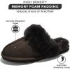 imageProject Cloud 100 Australian Sheepskin Scuff Slippers for Women  Genuine Shearling Memory Foam Slides for Women mules for women  NonSlip Womens Slippers LynseyChocolate