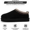 imageProject Cloud Australian Shearling Slippers for Kids  Memory Foam Fuzzy Slippers NonSlip Fluffy Slippers Girls Footwear ampamp Boys Footwear Kids Slippers  Unisex Shoes Dream WarmBlack