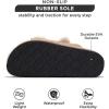imageProject Cloud Genuine Suede House Slippers for women  Cozy Womens Sandals Shearling Fur Lining Slides for Women Footwear  Adjustable Straps Sandals for Women 2025 DianeaTaupe