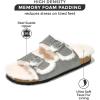 imageProject Cloud Genuine Suede House Slippers for women  Cozy Womens Sandals Shearling Fur Lining Slides for Women Footwear  Adjustable Straps Sandals for Women 2025 DianeaGrey