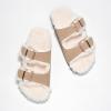 imageProject Cloud Genuine Suede House Slippers for women  Cozy Womens Sandals Shearling Fur Lining Slides for Women Footwear  Adjustable Straps Sandals for Women 2025 DianeaTaupe