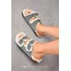 imageProject Cloud Genuine Suede House Slippers for women  Cozy Womens Sandals Shearling Fur Lining Slides for Women Footwear  Adjustable Straps Sandals for Women 2025 DianeaGrey