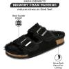 imageProject Cloud Genuine Suede House Slippers for women  Cozy Womens Sandals Shearling Fur Lining Slides for Women Footwear  Adjustable Straps Sandals for Women 2025 DianeaBlack