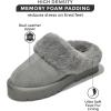imageProject Cloud Genuine Suede Slippers for Women Indoor Outdoor Fuzzy Slippers  Platform Sandals Women Footwear  Memory Foam Insole Womens Sandals Waterresistant Womens Slippers SnowyGrey