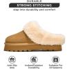 imageProject Cloud Genuine Suede Slippers for Women Indoor Outdoor Fuzzy Slippers  Platform Sandals Women Footwear  Memory Foam Insole Womens Sandals Waterresistant Womens Slippers SnowyChestnut