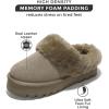 imageProject Cloud Genuine Suede Slippers for Women Indoor Outdoor Fuzzy Slippers  Platform Sandals Women Footwear  Memory Foam Insole Womens Sandals Waterresistant Womens Slippers SnowyTaupe