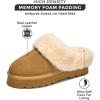 imageProject Cloud Genuine Suede Slippers for Women Indoor Outdoor Fuzzy Slippers  Platform Sandals Women Footwear  Memory Foam Insole Womens Sandals Waterresistant Womens Slippers SnowyChestnut