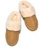 imageProject Cloud Genuine Suede Slippers for Women Indoor Outdoor Fuzzy Slippers  Platform Sandals Women Footwear  Memory Foam Insole Womens Sandals Waterresistant Womens Slippers SnowyChestnut