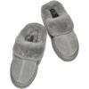 imageProject Cloud Genuine Suede Slippers for Women Indoor Outdoor Fuzzy Slippers  Platform Sandals Women Footwear  Memory Foam Insole Womens Sandals Waterresistant Womens Slippers SnowyGrey