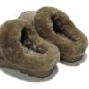 imageProject Cloud Genuine Suede Slippers for Women Indoor Outdoor Fuzzy Slippers  Platform Sandals Women Footwear  Memory Foam Insole Womens Sandals Waterresistant Womens Slippers SnowyTaupe