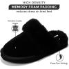 imageProject Cloud Shearling Slippers for Women Footwear  Genuine Suede Clogs NonSlip IndoorOutdoor Scuff Womens Slippers with Memory Foam Insole HenkaBlack