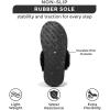 imageProject Cloud Shearling Slippers for Women Footwear  Genuine Suede Clogs NonSlip IndoorOutdoor Scuff Womens Slippers with Memory Foam Insole HenkaBlack