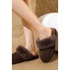 imageProject Cloud Shearling Slippers for Women Footwear  Genuine Suede Clogs NonSlip IndoorOutdoor Scuff Womens Slippers with Memory Foam Insole HenkaBrown