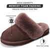 imageProject Cloud Shearling Slippers for Women Footwear  Genuine Suede Clogs NonSlip IndoorOutdoor Scuff Womens Slippers with Memory Foam Insole HenkaBrown