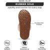imageProject Cloud Shearling Slippers for Women Footwear  Genuine Suede Clogs NonSlip IndoorOutdoor Scuff Womens Slippers with Memory Foam Insole HenkaChestnut
