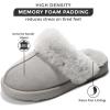 imageProject Cloud Shearling Slippers for Women Footwear  Genuine Suede Clogs NonSlip IndoorOutdoor Scuff Womens Slippers with Memory Foam Insole HenkaGrey