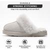 imageProject Cloud Shearling Slippers for Women Footwear  Genuine Suede Clogs NonSlip IndoorOutdoor Scuff Womens Slippers with Memory Foam Insole HenkaGrey