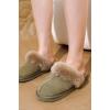 imageProject Cloud Shearling Slippers for Women Footwear  Genuine Suede Clogs NonSlip IndoorOutdoor Scuff Womens Slippers with Memory Foam Insole HenkaTaupe