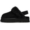 imageProject Cloud Genuine Suede Slippers for Women Indoor ampamp Outdoor Disquette Womens Sandals Memory Foam Clogs for Women Shoes  Fur WaterResistant House Shoes for Women Footwear SlingyBlack