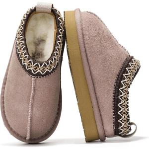 imageProject Cloud Australian Shearling Slippers for Kids  Memory Foam Fuzzy Slippers NonSlip Fluffy Slippers Girls Footwear ampamp Boys Footwear Kids Slippers  Unisex Shoes Dream WarmBlush
