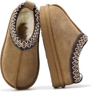 imageProject Cloud Australian Shearling Slippers for Kids  Memory Foam Fuzzy Slippers NonSlip Fluffy Slippers Girls Footwear ampamp Boys Footwear Kids Slippers  Unisex Shoes Dream WarmChestnut