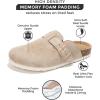 imageProject Cloud Womens Genuine Suede Footbed Clogs for Women  Memory Foam Arch Support Clog Slippers for Women  Trendy Slipons Womens Mules ampamp Clogs Sandals BentonSand Suede