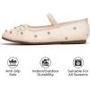 imageProject Cloud Ballet Flats Shoes for Women  CrystalEmbellished Mesh Ballet Flats Women Footwear  NonSlip Mary Jane Shoes with Memory Foam  Casual Footwear for AllDay Comfort AmityNude