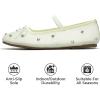 imageProject Cloud Ballet Flats Shoes for Women  CrystalEmbellished Mesh Ballet Flats Women Footwear  NonSlip Mary Jane Shoes with Memory Foam  Casual Footwear for AllDay Comfort AmityMint