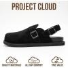imageProject Cloud Genuine Leather Clogs for Women  Backstrap Womens Mules ampamp Clogs with Memory Foam Insole  Lightweight Trendy Womens Mules  Comfortable Slip On Shoes for Women CasseyBlack