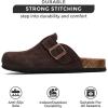 imageProject Cloud Genuine Leather Footbed Clogs for Women  Memory Foam Arch Support Slippers for Women  Trendy Slipons Womens Mules ampamp Clogs Sandals BentonChoco Brown Suede