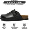 imageProject Cloud Genuine Leather Footbed Clogs for Women  Memory Foam Arch Support Slippers for Women  Trendy Slipons Womens Mules ampamp Clogs Sandals BentonBlack Croco
