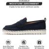 imageProject Cloud Genuine Leather Loafers for Women  Memory Foam Womens Shoes  Non Slip Spring Loafers Flexible Sole  Fashion Shoes for Women 2025 FilideNavy