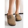 imageProject Cloud Clogs for Kids  Genuine Leather Kids Clogs with Cork Footbed Arch Support  NonSlip Slippers ampamp Sandals for Boys ampamp Girls Footwear Little BentonBrown Sugar