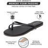 imageProject Cloud Flip Flops for Women  Memory Foam Flats Summer Sandals for Women 2025  Vegan Leather Lightweight Womens Sandals Summer Beach Essentials SlidesBlack Crossstrap