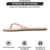 imageProject Cloud Flip Flops for Women  Memory Foam Flats Summer Sandals for Women 2025  Vegan Leather Lightweight Womens Sandals Summer Beach Essentials SlidesTaupe Patent