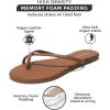 imageProject Cloud Flip Flops for Women  Memory Foam Flats Summer Sandals for Women 2025  Vegan Leather Lightweight Womens Sandals Summer Beach Essentials SlidesChocolatecrossstrap