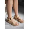 imageProject Cloud Genuine Leather Platform Sandals Women Footwear  Comfortable and Adjustable Strappy Summer Sandals for Women 2025  Memory Foam and NonSlip Slingback Beach SlidesRaffia