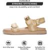 imageProject Cloud Genuine Leather Platform Sandals Women Footwear  Comfortable and Adjustable Strappy Summer Sandals for Women 2025  Memory Foam and NonSlip Slingback Beach SlidesRaffia