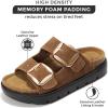 imageProject Cloud Genuine Leather Platform Sandals Women Footwear  Wedge Chunky Sandals Womens sandals with Memory Foam Insole and Cork Footbed GREECECHUNKYChoco Suede